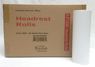 Economy CHS Headrest Paper - 8.5" x 225"