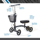 Premium Steerable Dual Brake Knee Walker