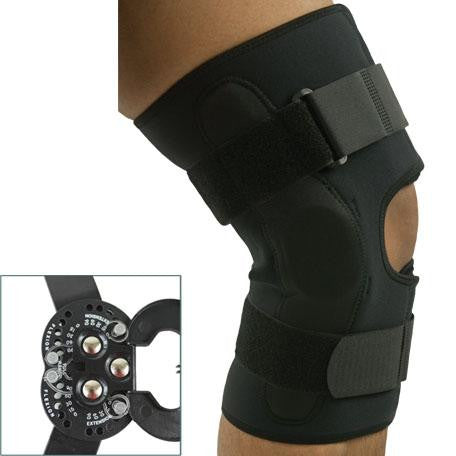 Covered Hinge Dual ROM Knee Brace L1832